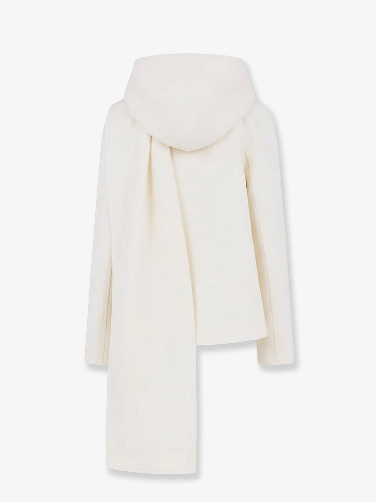 Scarf Boiled Wool Coat 2