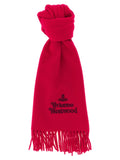 Scarf with embroidered logo