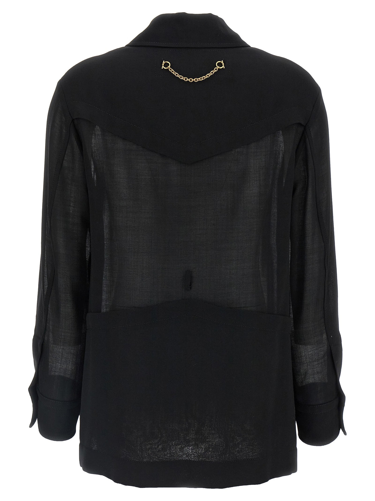 Semi-sheer wool jacket 2