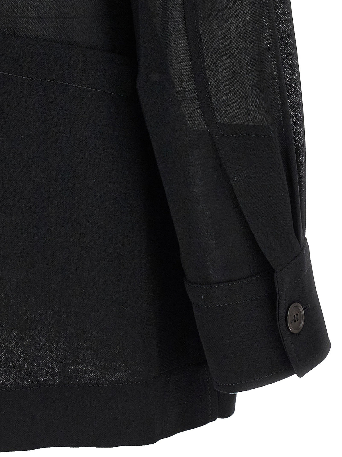 Semi-sheer wool jacket 4