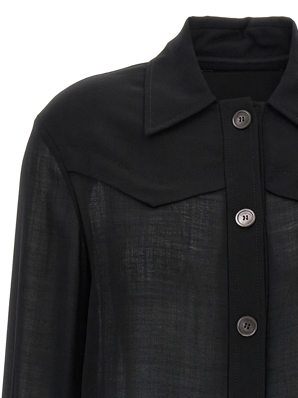Semi-sheer wool jacket 3