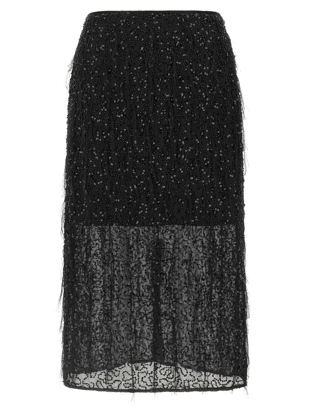 Sequin embroidery skirt