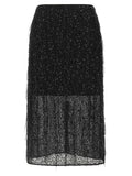 Sequin embroidery skirt