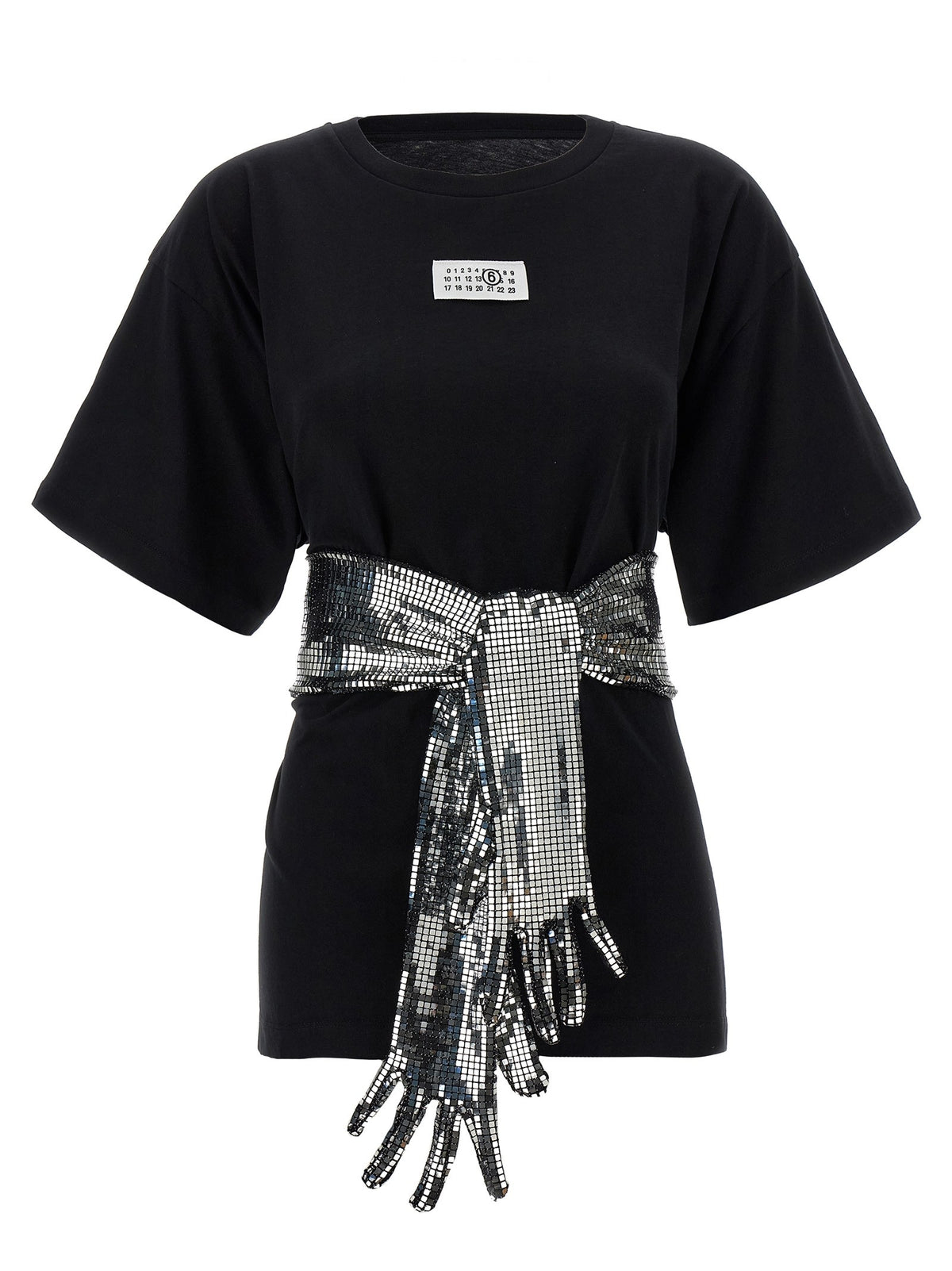 Sequin gloves T-shirt