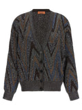 Sequin zigzag cardigan