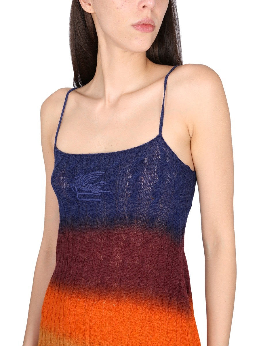SHADED WOOL MINI DRESS 4