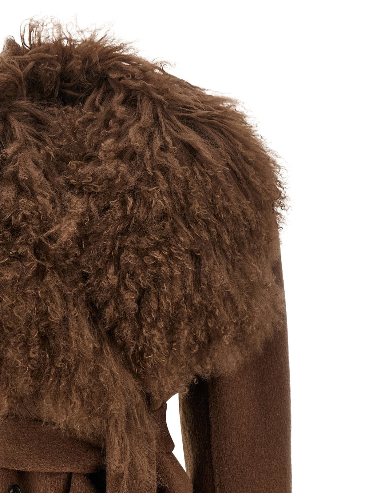 Shearling neck coat 3
