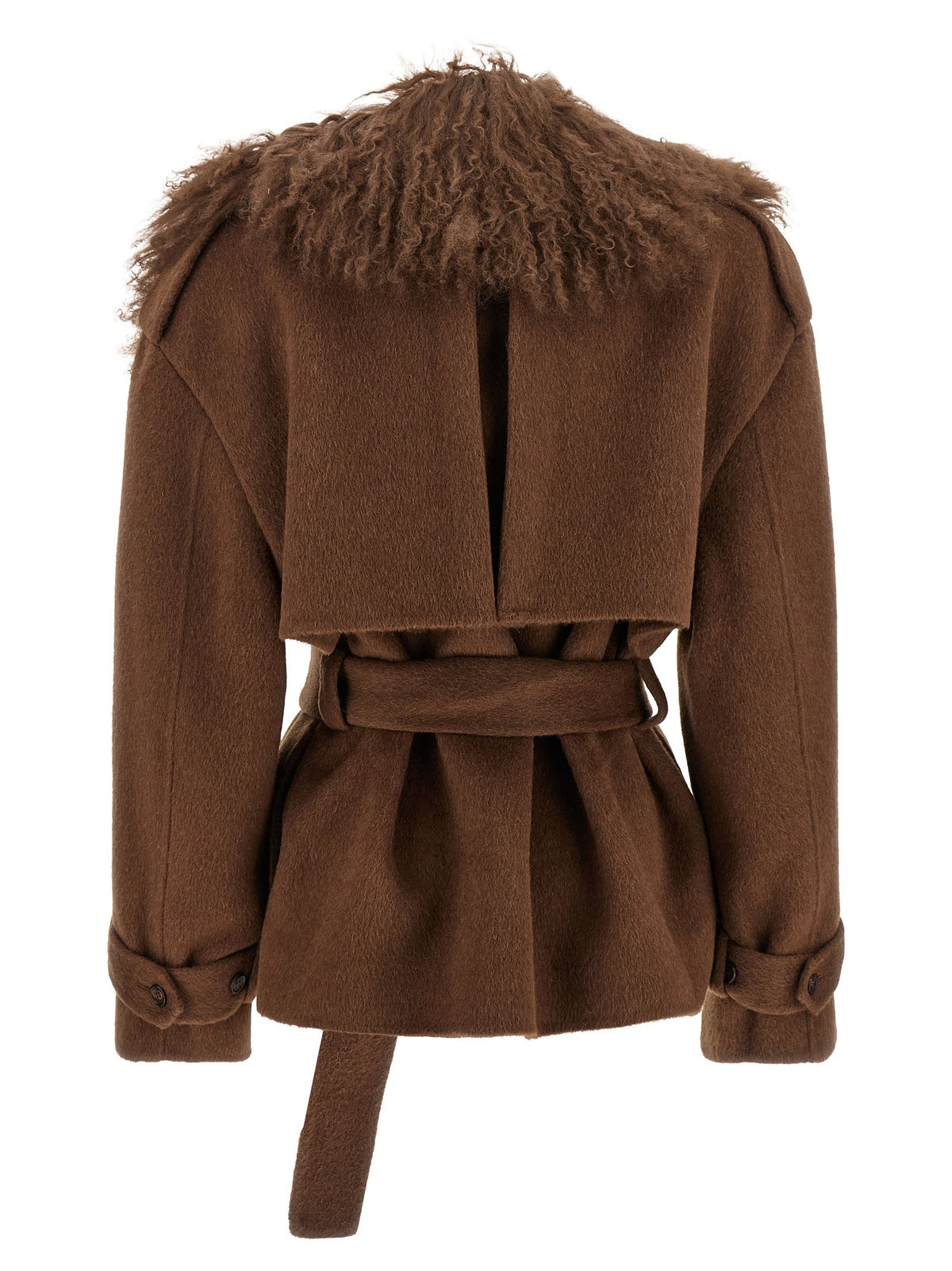 Shearling neck coat 2
