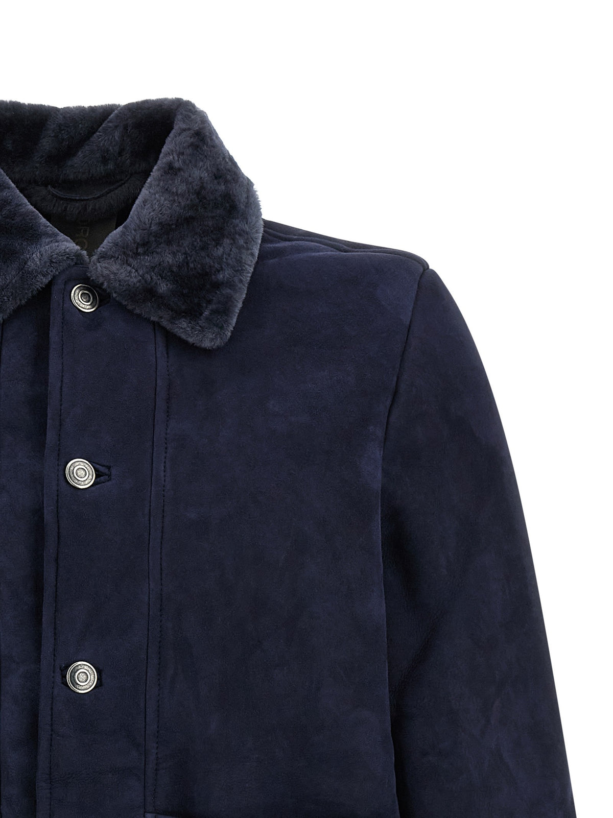 Shearling neck overshirt 3