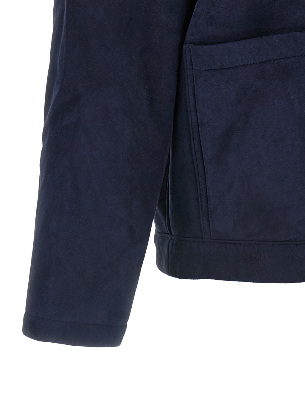 Shearling neck overshirt 4