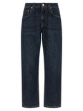 'Shiny Bartack' jeans