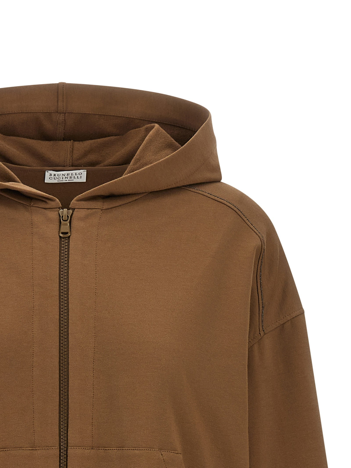 'Shiny Trims' hoodie 3