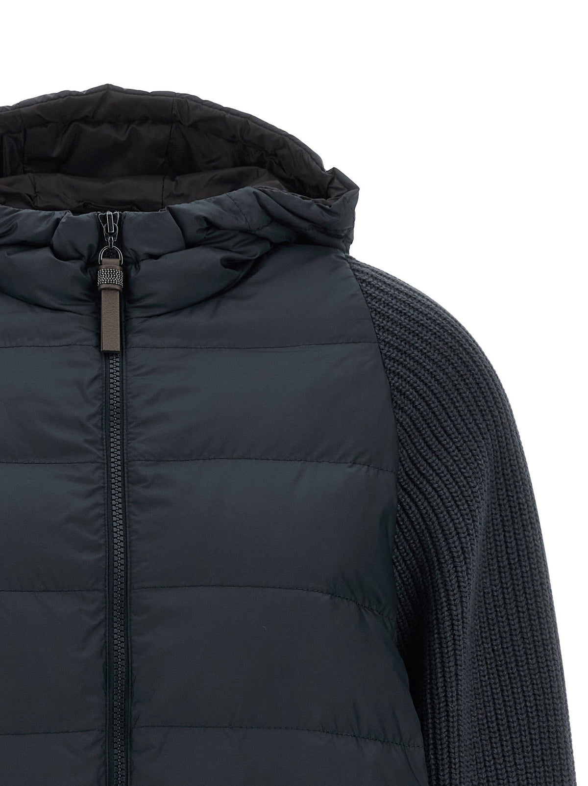 'Shiny Zipper Pull' down jacket 3