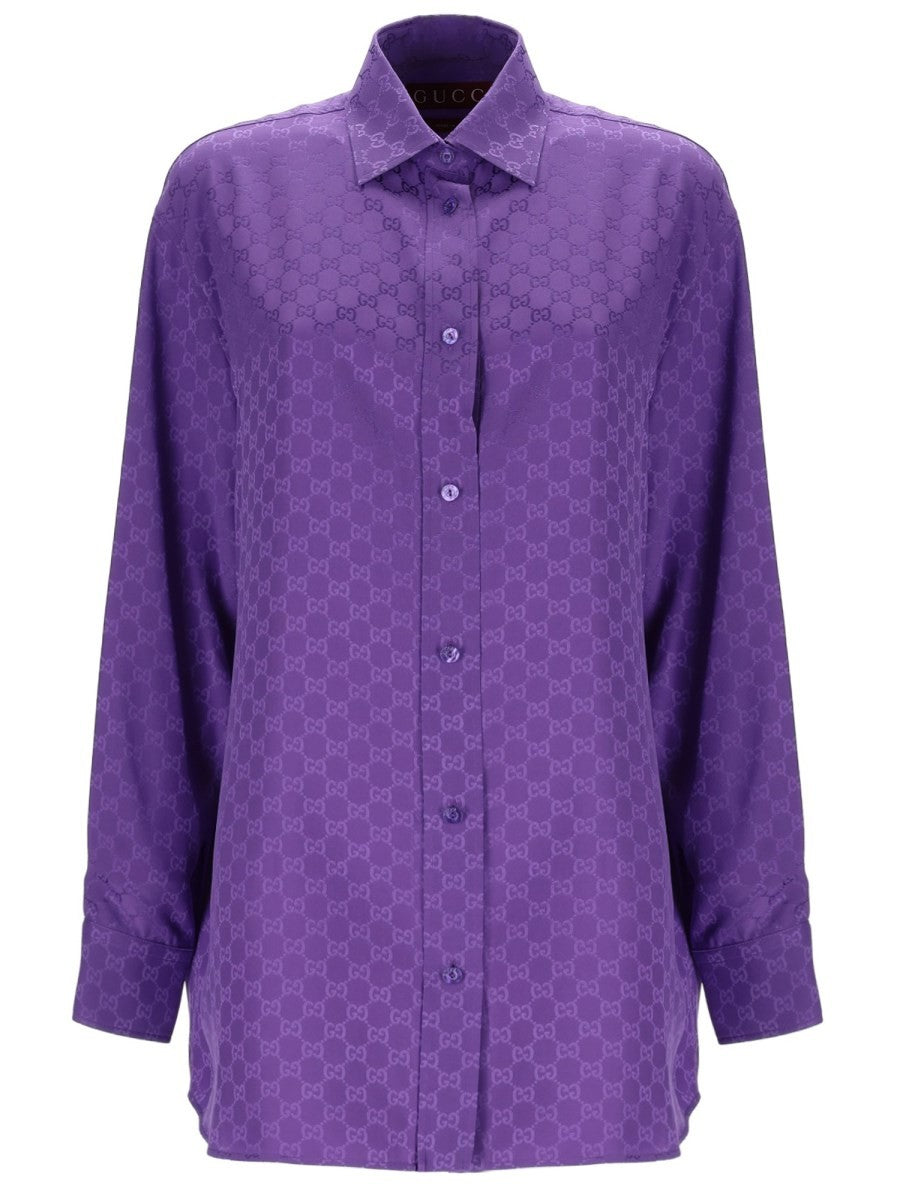 SHIRT WITH "GG" WEAVE