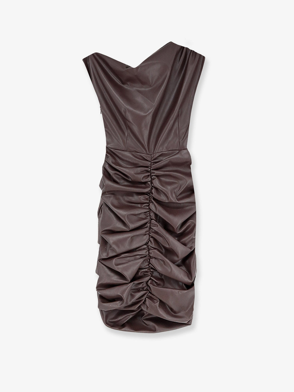 Short faux leather dress 2