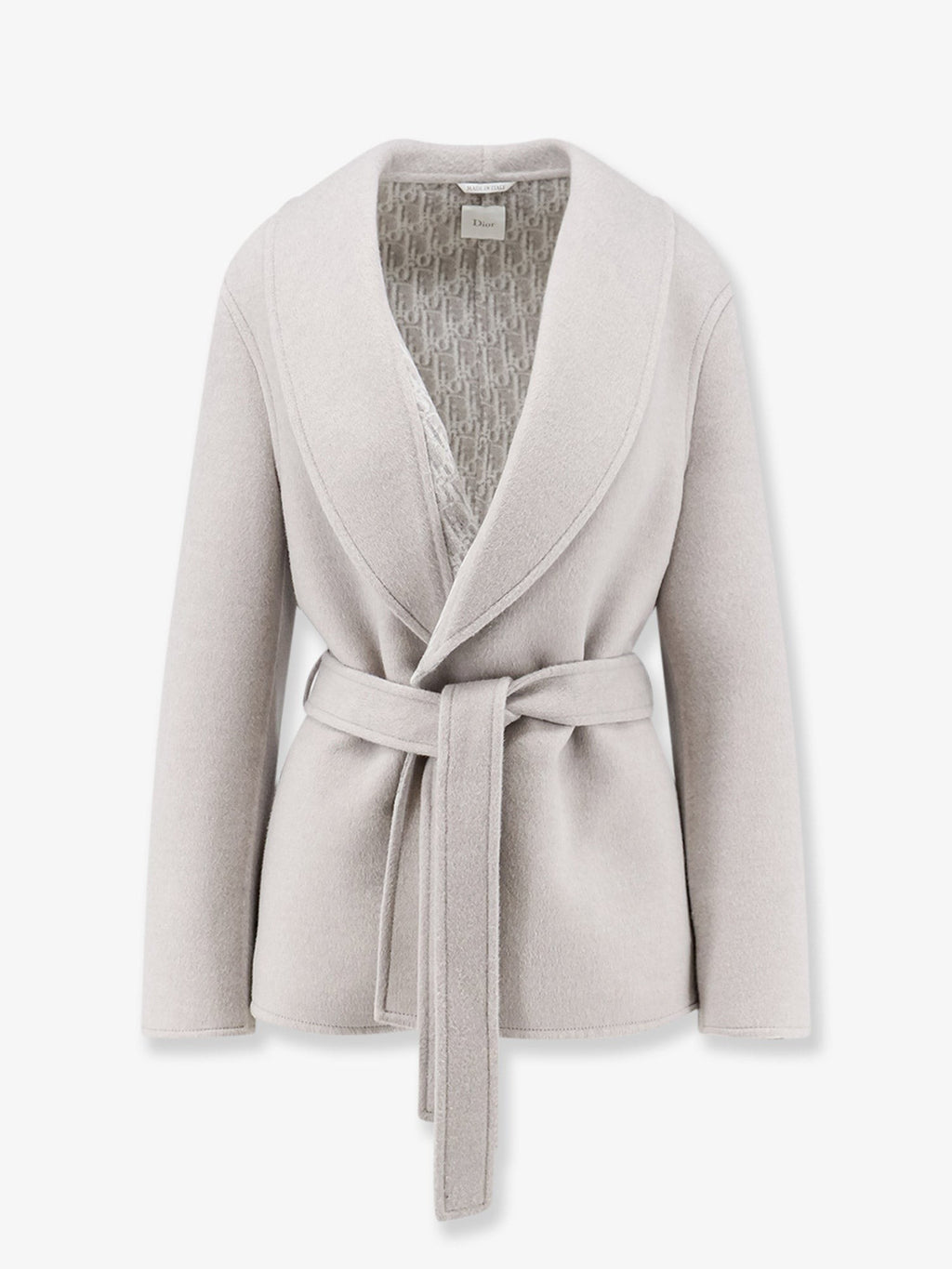 Short virgin wool coat