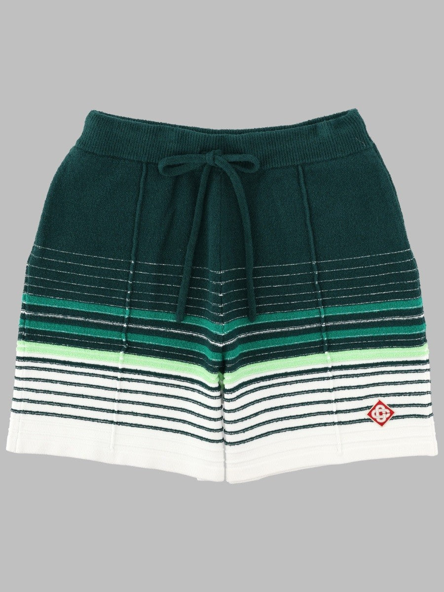 SHORTS A RIGHE BOUCLÉ