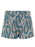SHORTS CON STAMPA PAISLEY