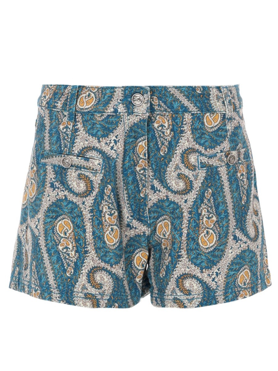 SHORTS CON STAMPA PAISLEY