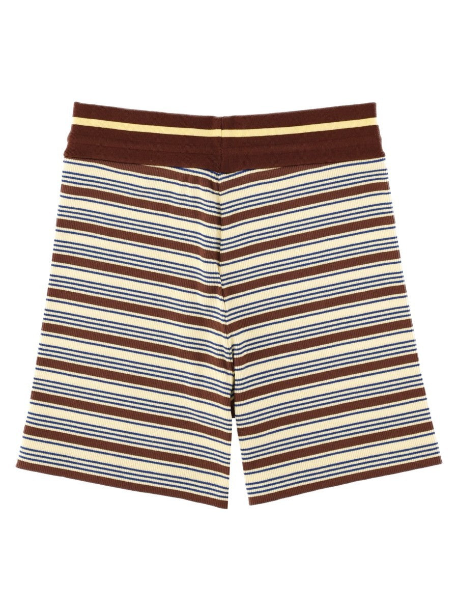 SHORTS IN MAGLIA DI COTONE A RIGHE 2