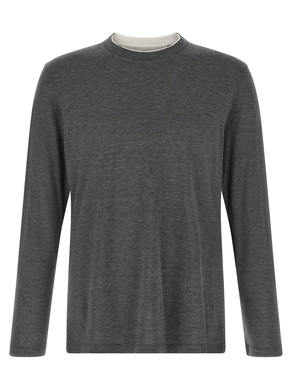 Silk and cotton t-shirt