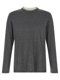 Silk and cotton t-shirt