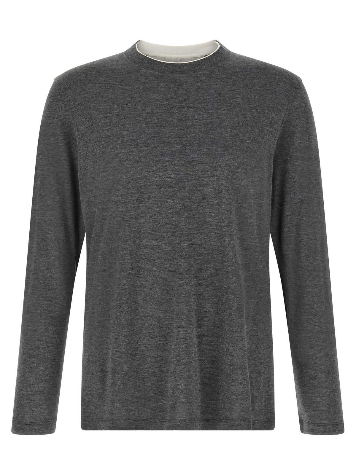 Silk and cotton t-shirt