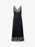 Silk and Millefiori lace Midi Dress