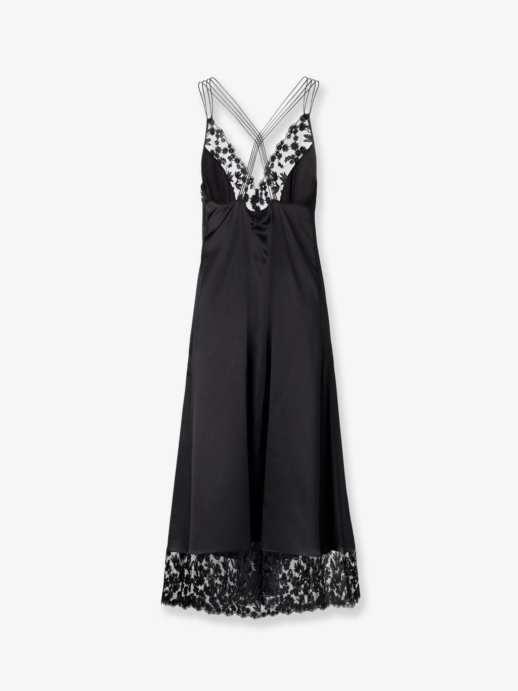 Silk and Millefiori lace Midi Dress 2