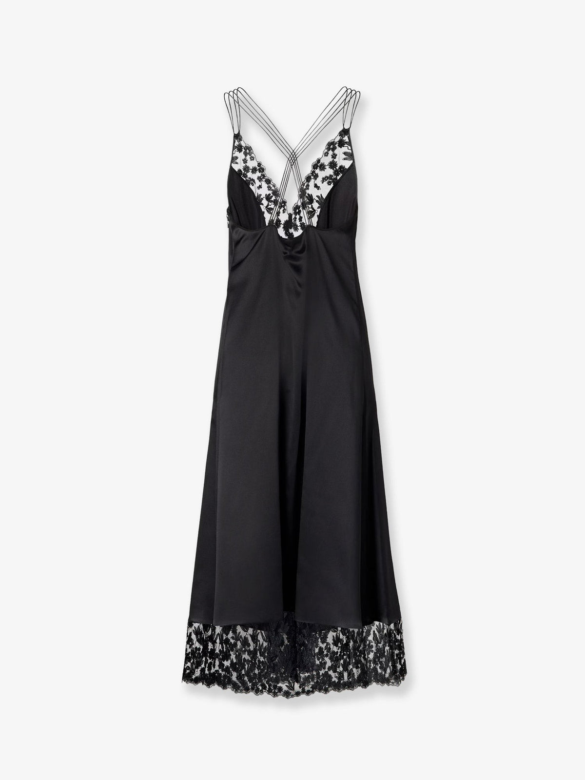 Silk and Millefiori lace Midi Dress 2