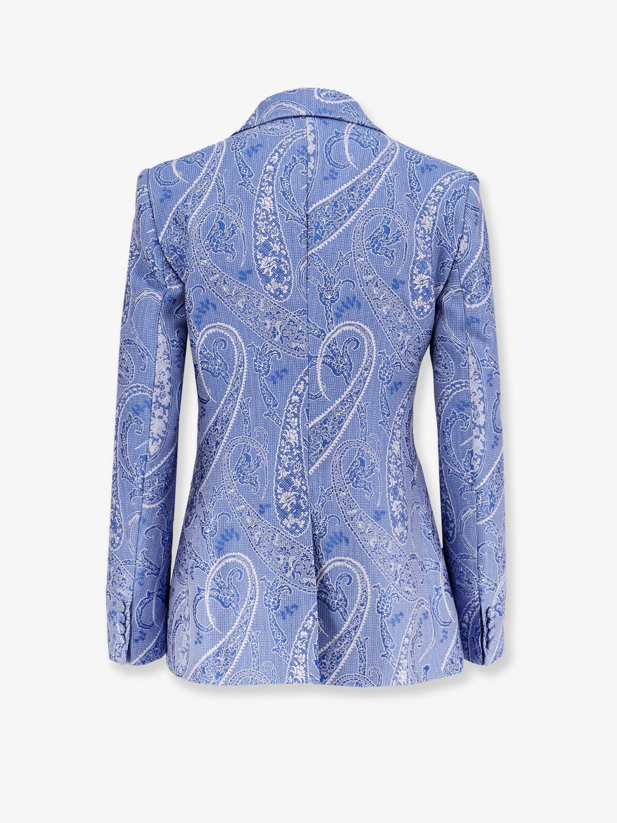 Silk blend single-breasted blazer 2