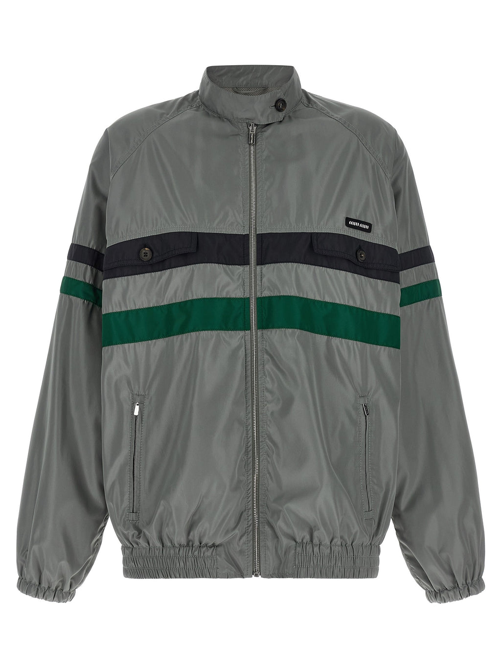 Silk blouson tec