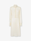 Silk jacquard Chemisier dress