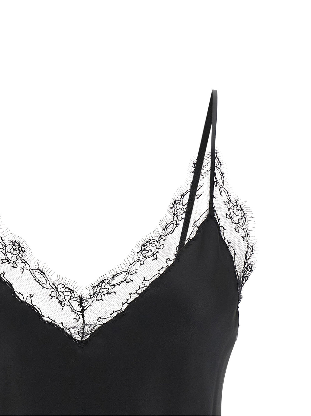 Silk Lingerie Top with Lace 3