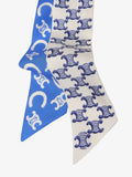 Silk scarf with all-over Triomphe logo 2
