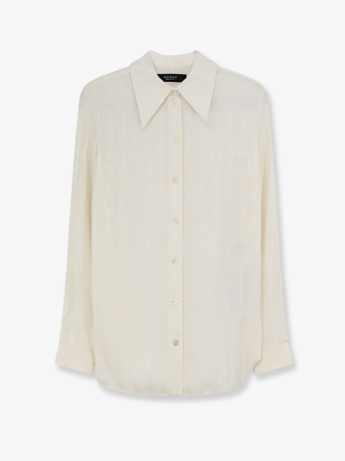 Silk shirt with iconic print