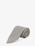 Silk tie with geometric pattern