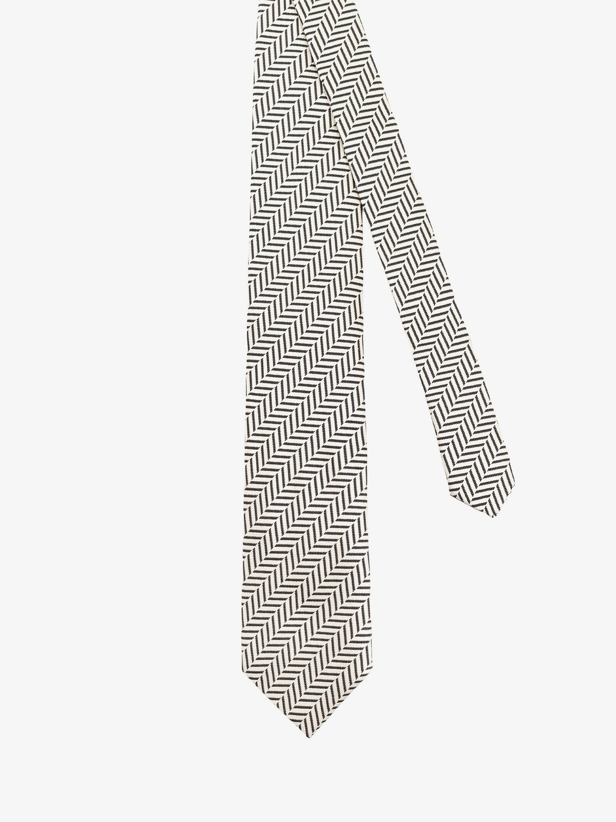 Silk tie with geometric pattern 2