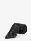 Silk tie with geometric pattern