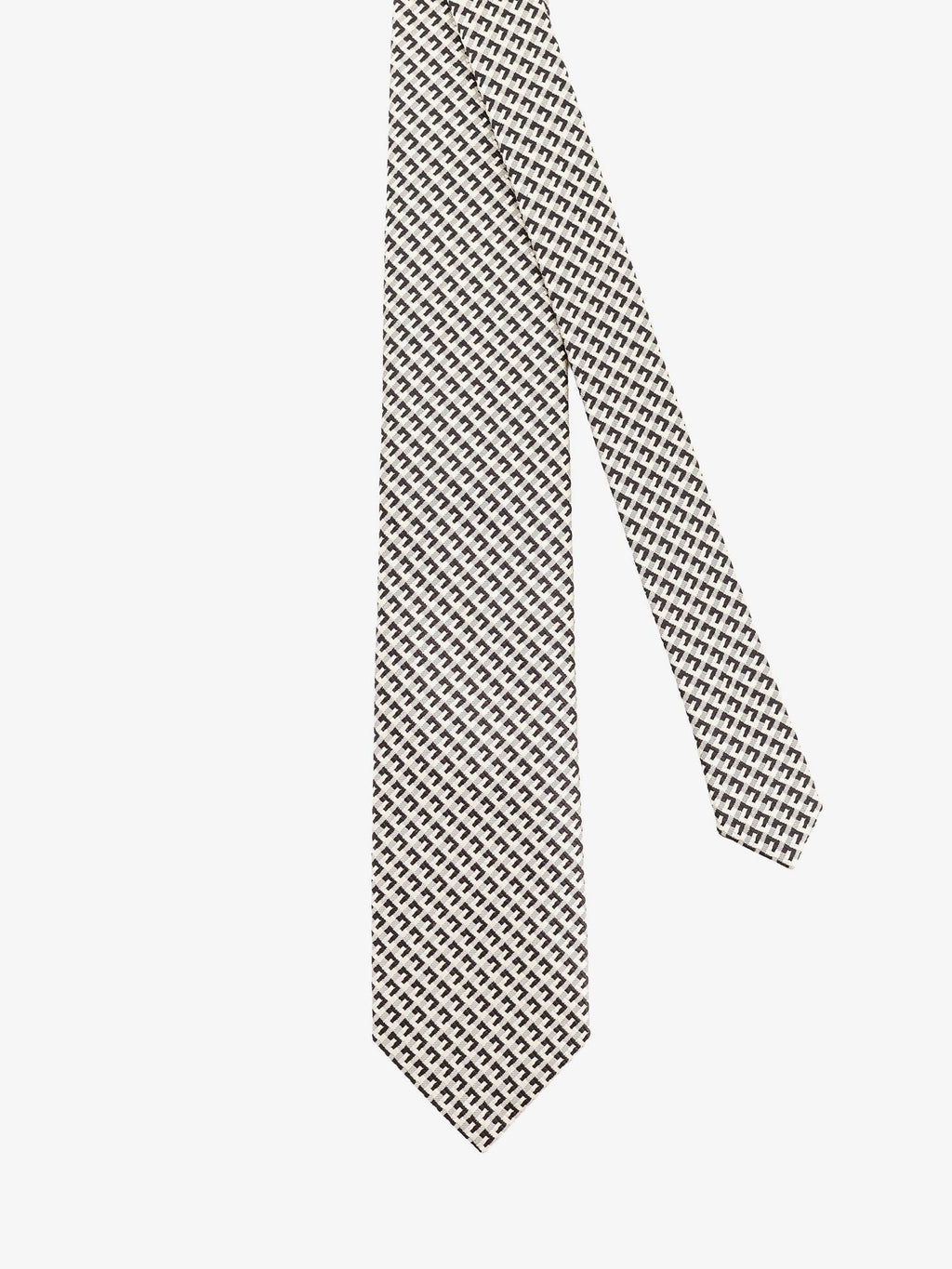 Silk tie with geometric pattern 2