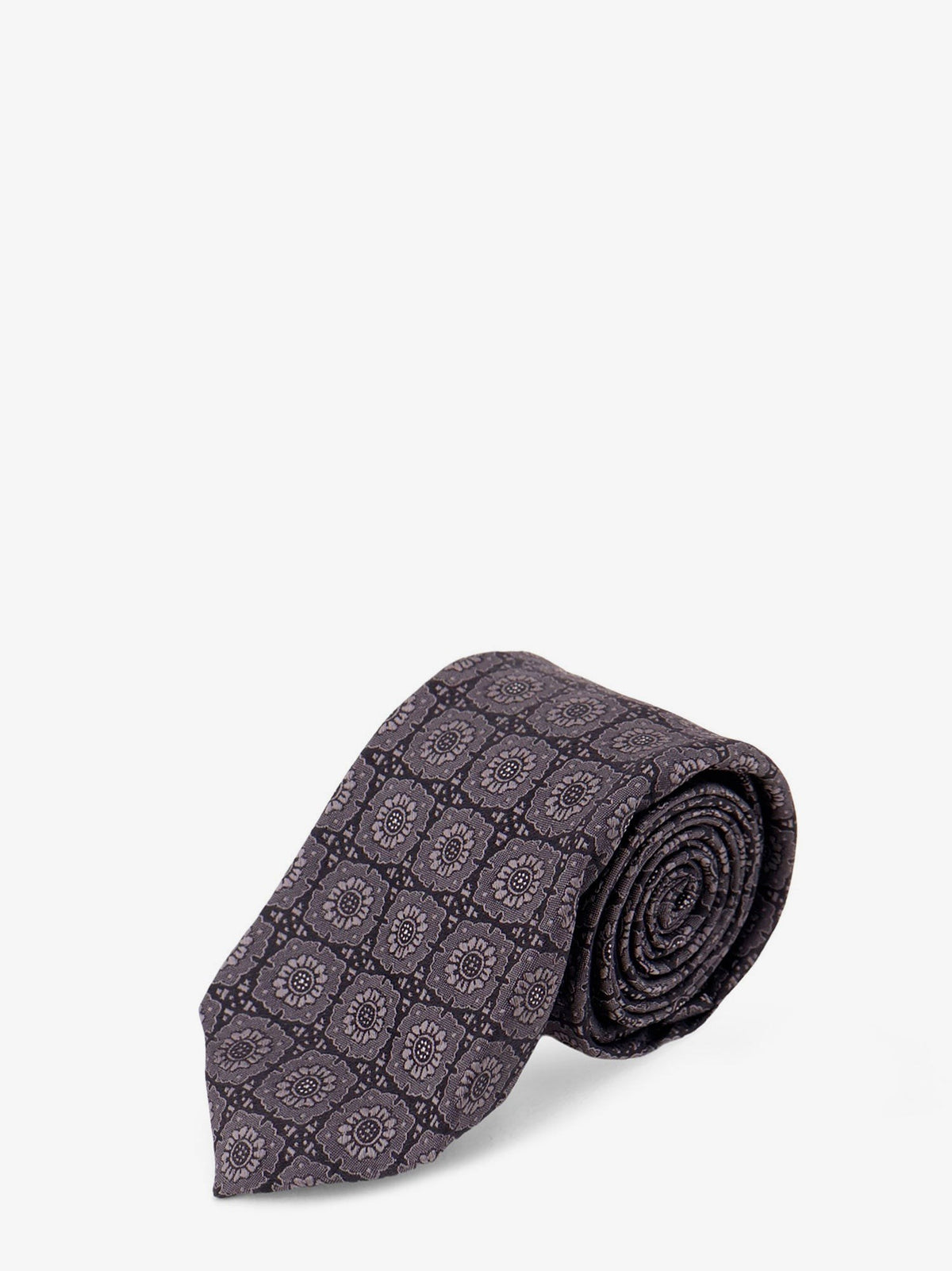 Silk tie with micro-pattern