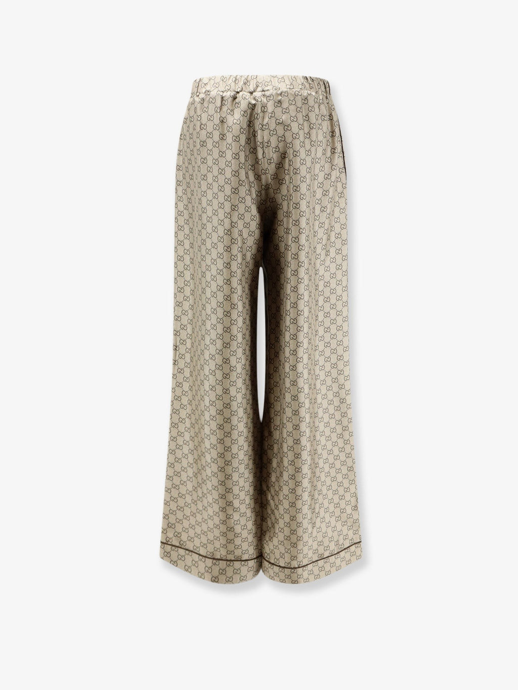 Silk trousers with all-over GG motif 2