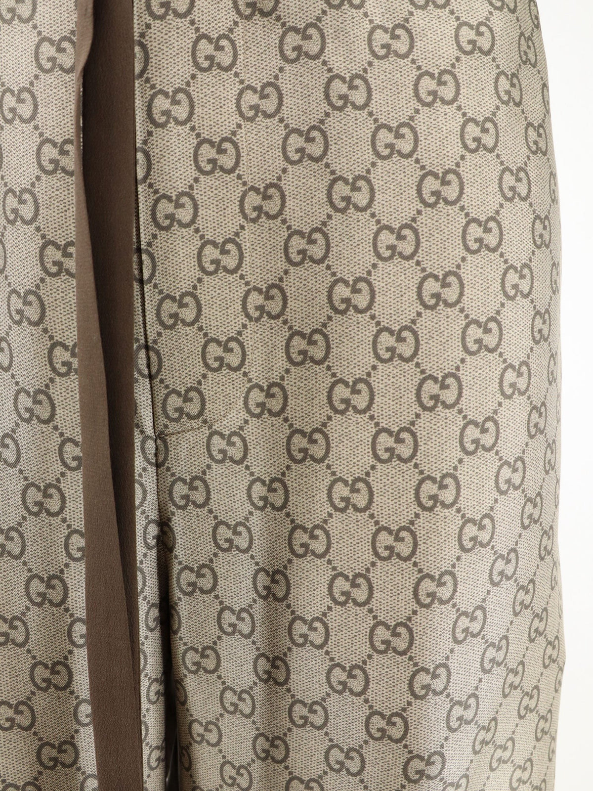 Silk trousers with all-over GG motif 3