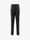 Silk trousers with paisley pattern