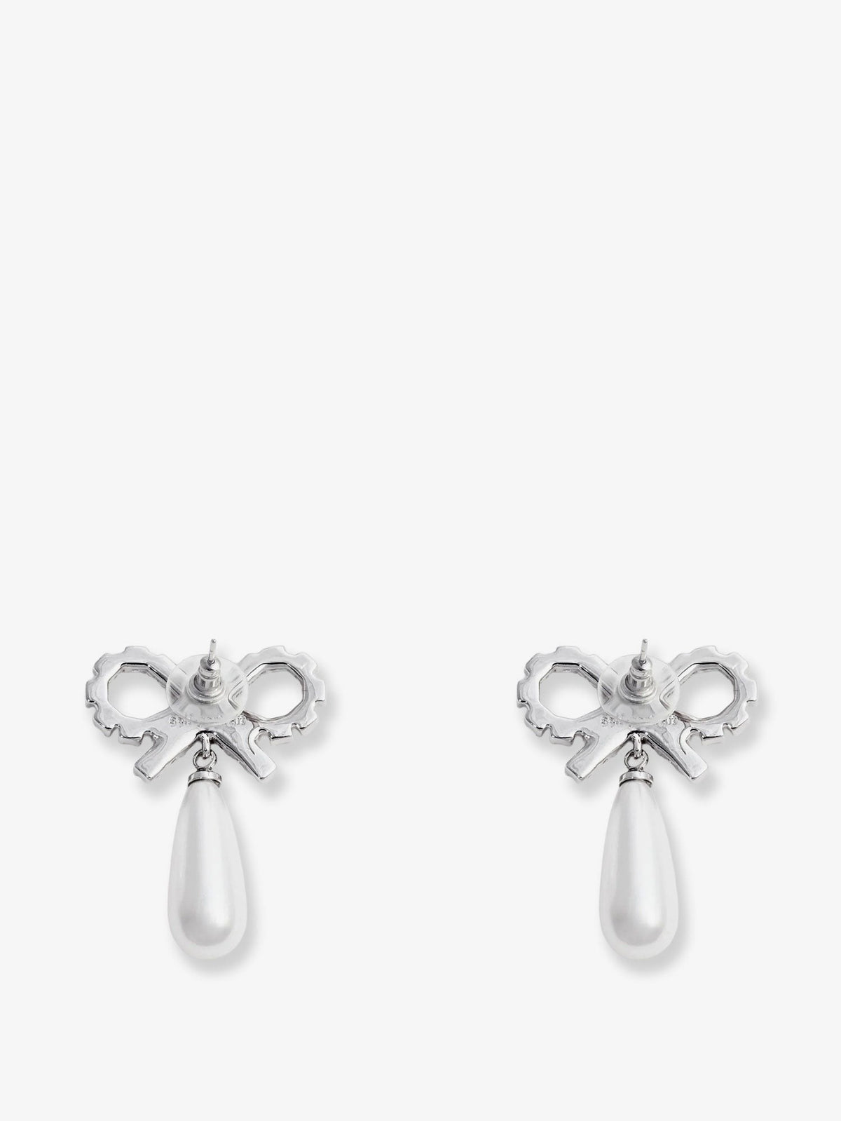 Silver brass earrings 2