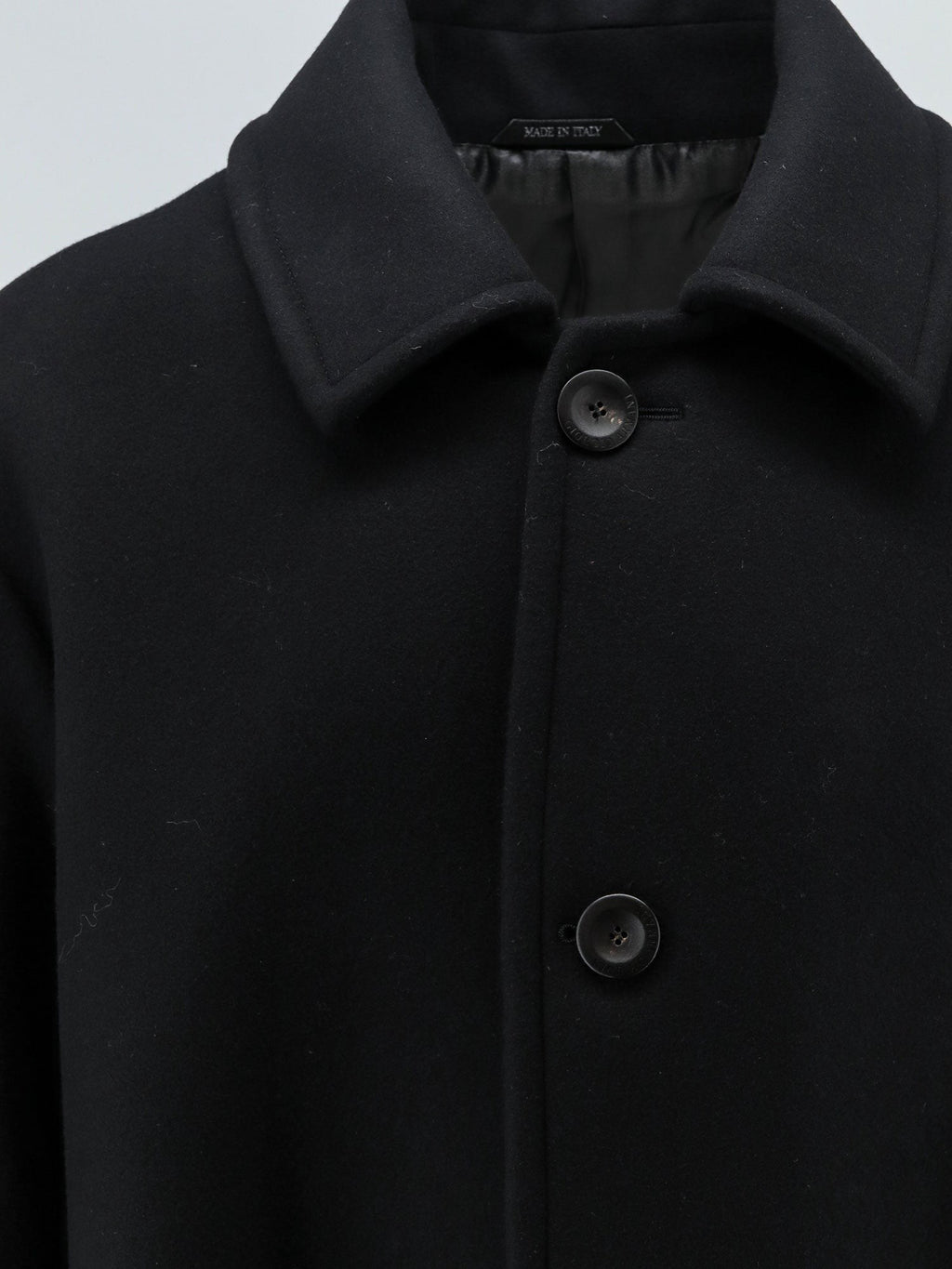 Single-breasted double-faced wool and cashmere cloth coat 3