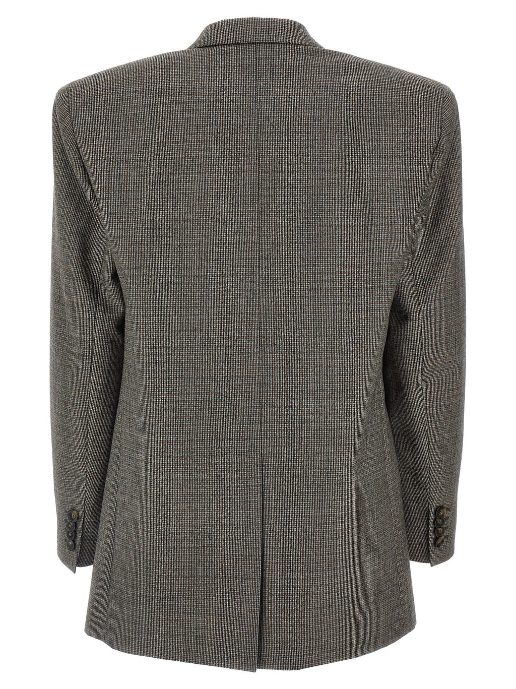 Single-breasted micro houndstooth blazer 2