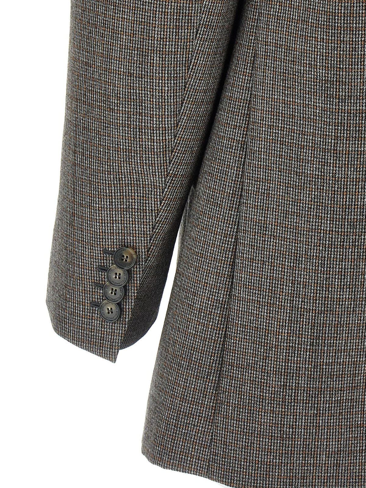 Single-breasted micro houndstooth blazer 4