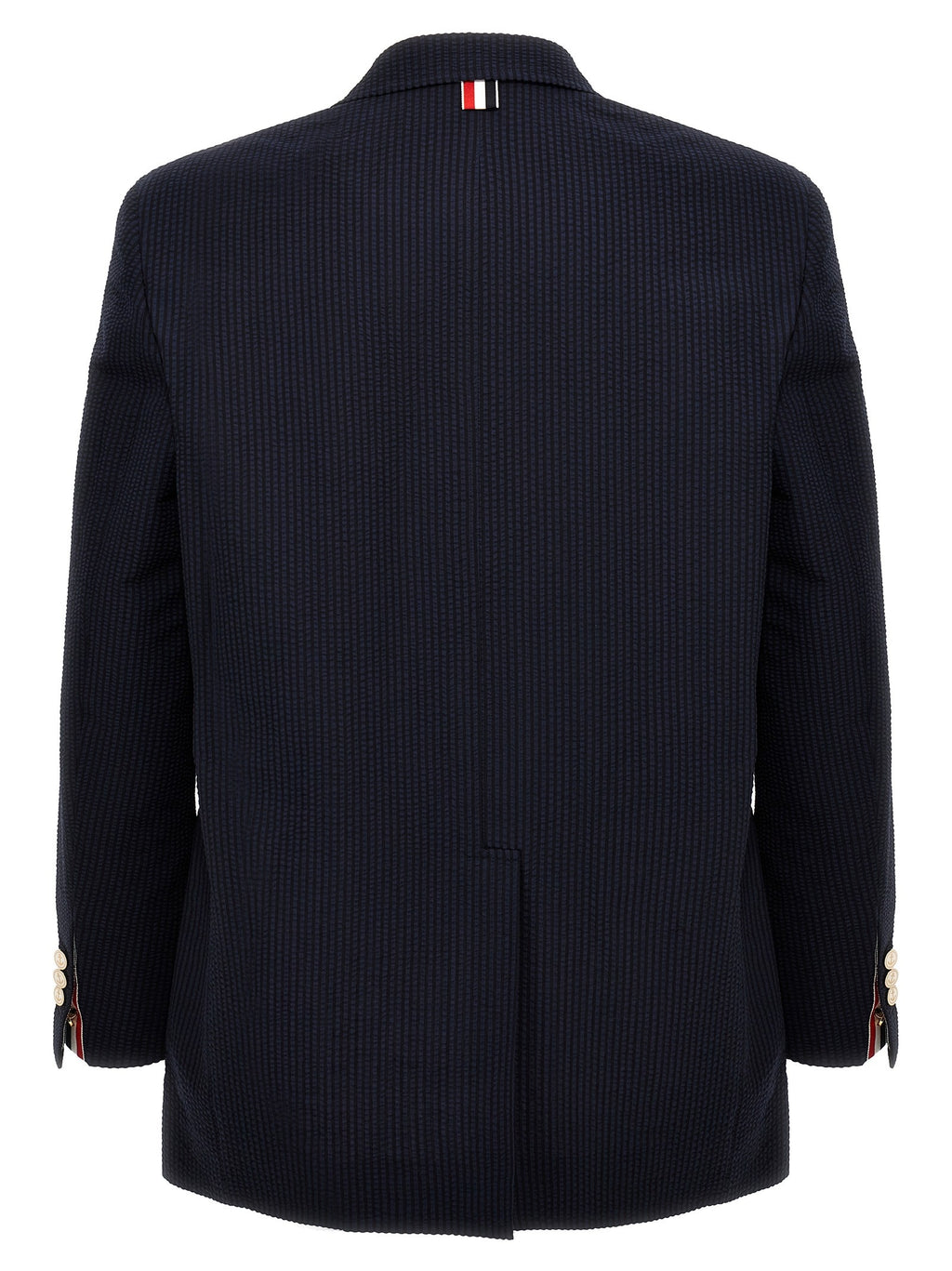 Single-breasted seersucker blazer 2