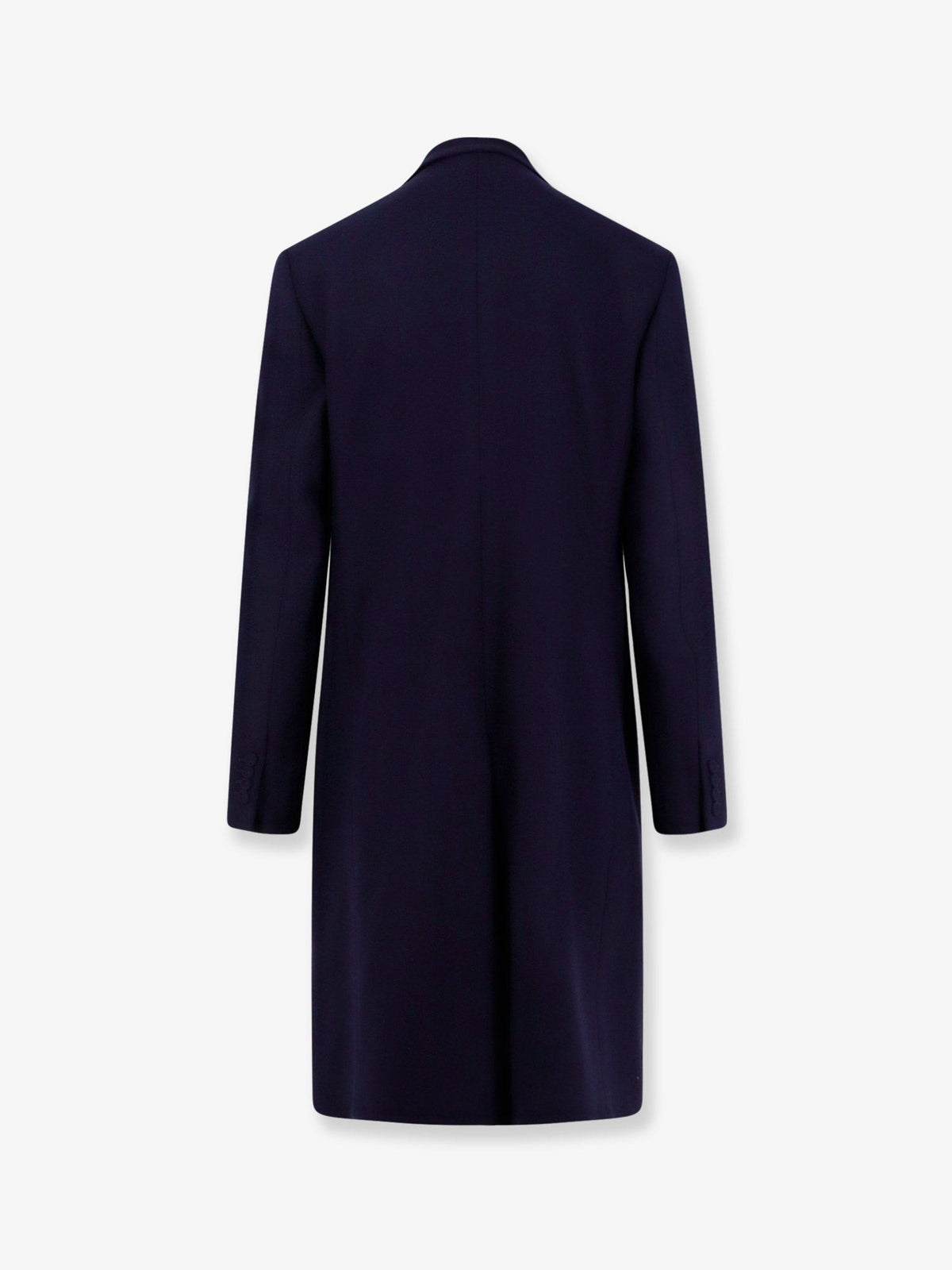 Single-breasted virgin wool coat 2